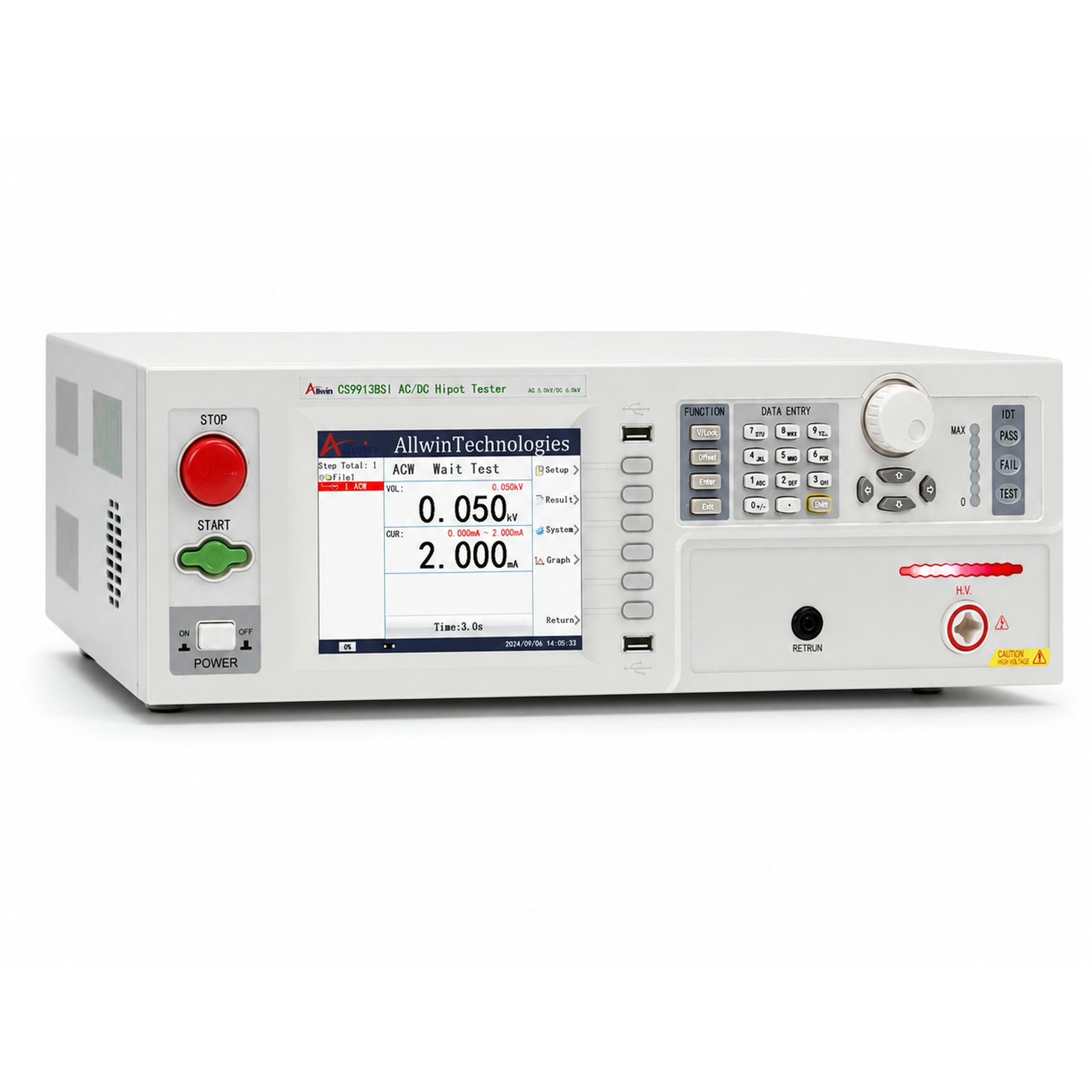 AC/DC HiPot Tester, 6 kV - CS9913BSI - image 2