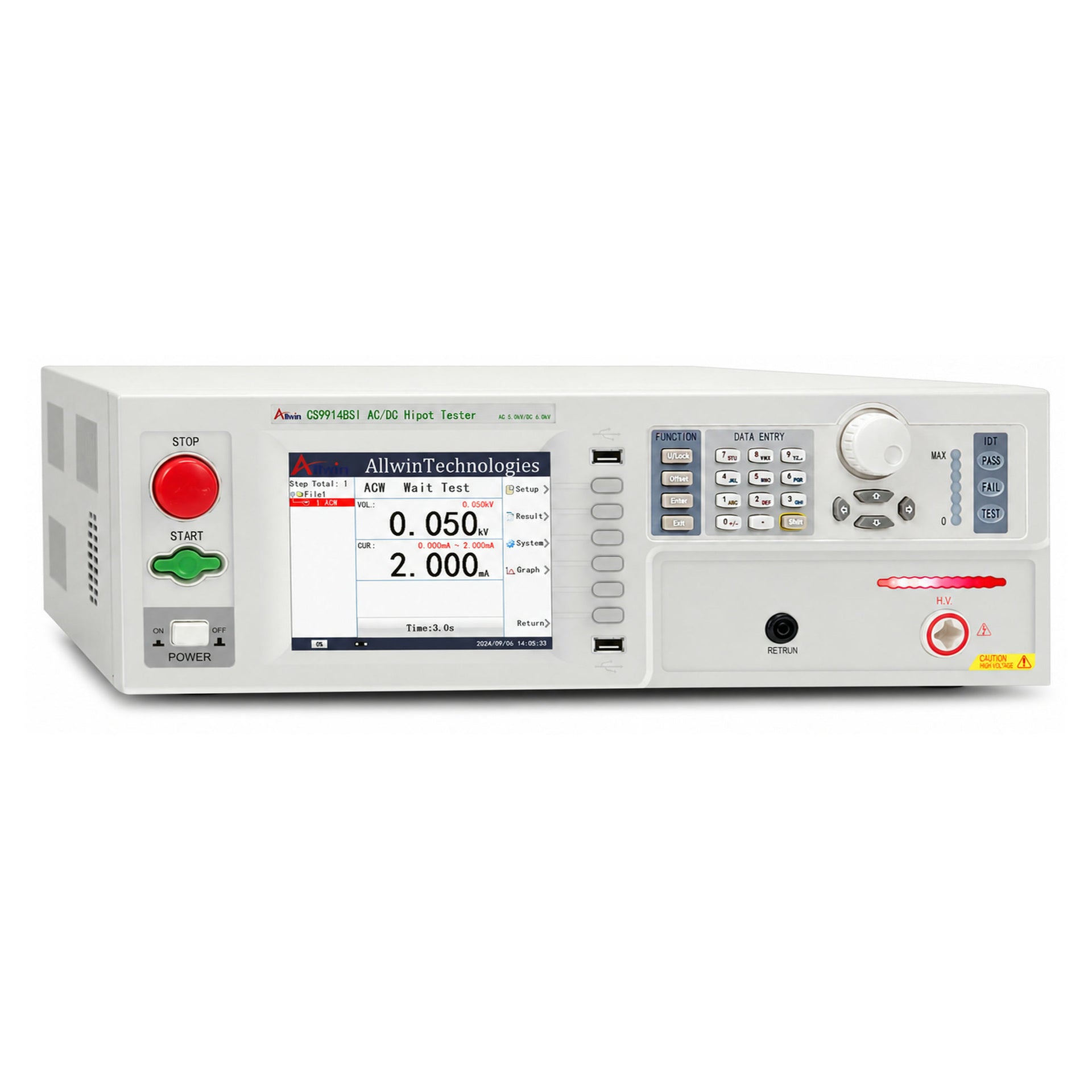 AC/DC HiPot Tester, 6 kV - CS9914BSI - image 2