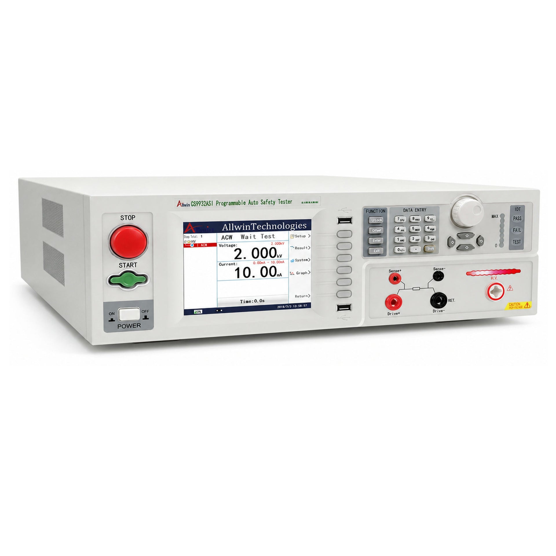 3-in-1 Electrical Safety Tester, AC/DC HiPot / IR / Ground Bond - CS9932ASI - image 2