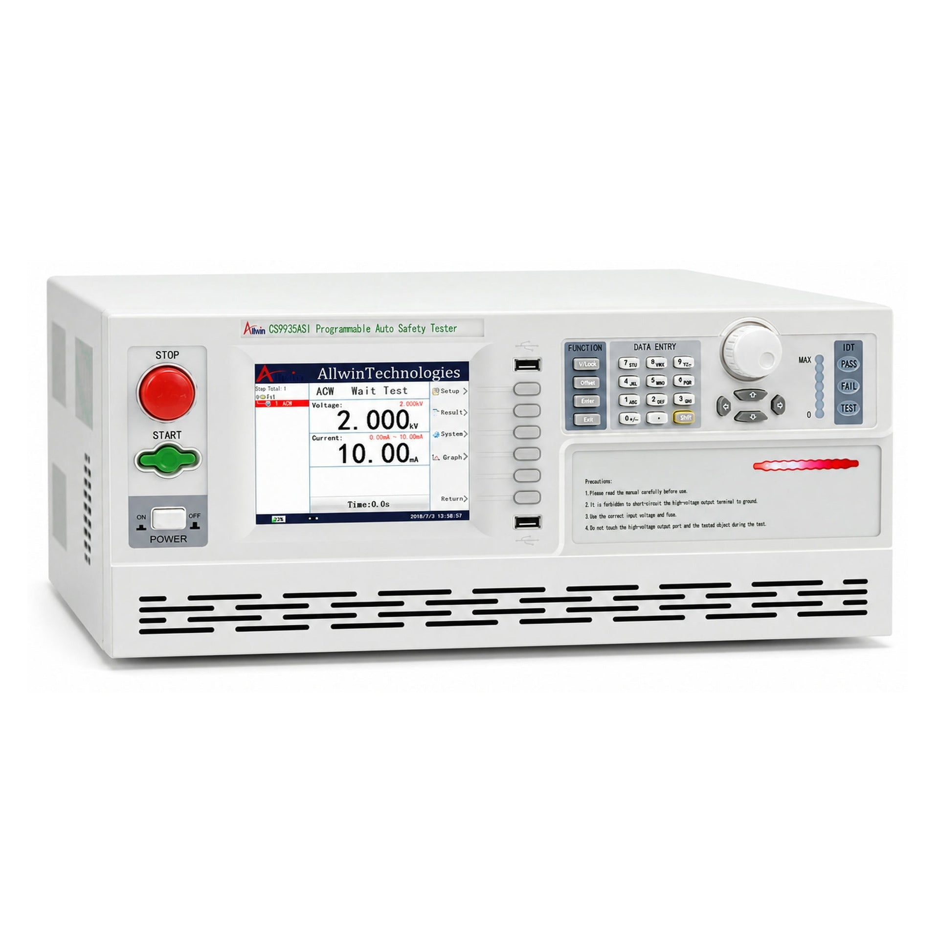 4-in-1 Electrical Safety Tester, AC/DC HiPot / IR / Ground Bond / Leakage Current - CS9935ASI - image 2