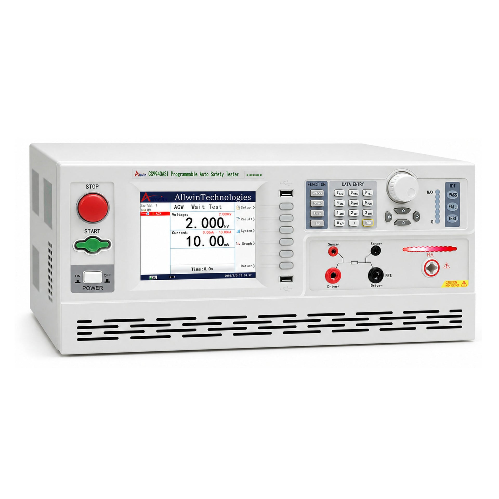 4-in-1 Electrical Safety Tester, AC/DC HiPot / IR / Ground Bond / Leakage Current - CS9940ASI - image 2