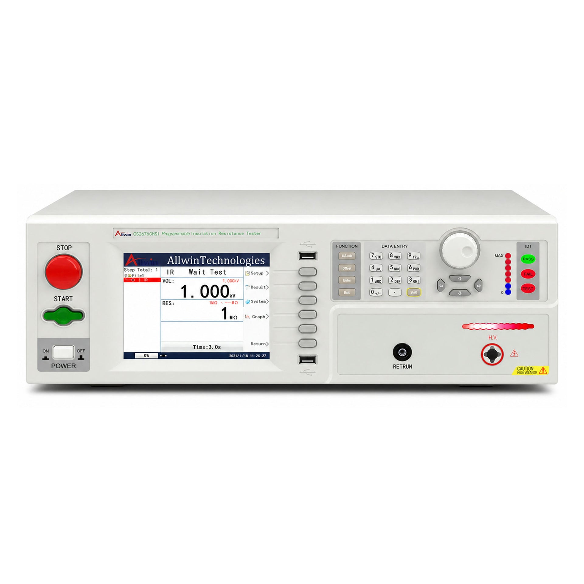 Insulation Resistance Tester, 2.5 kV insulation test voltage - CS2676CHSI - image 1
