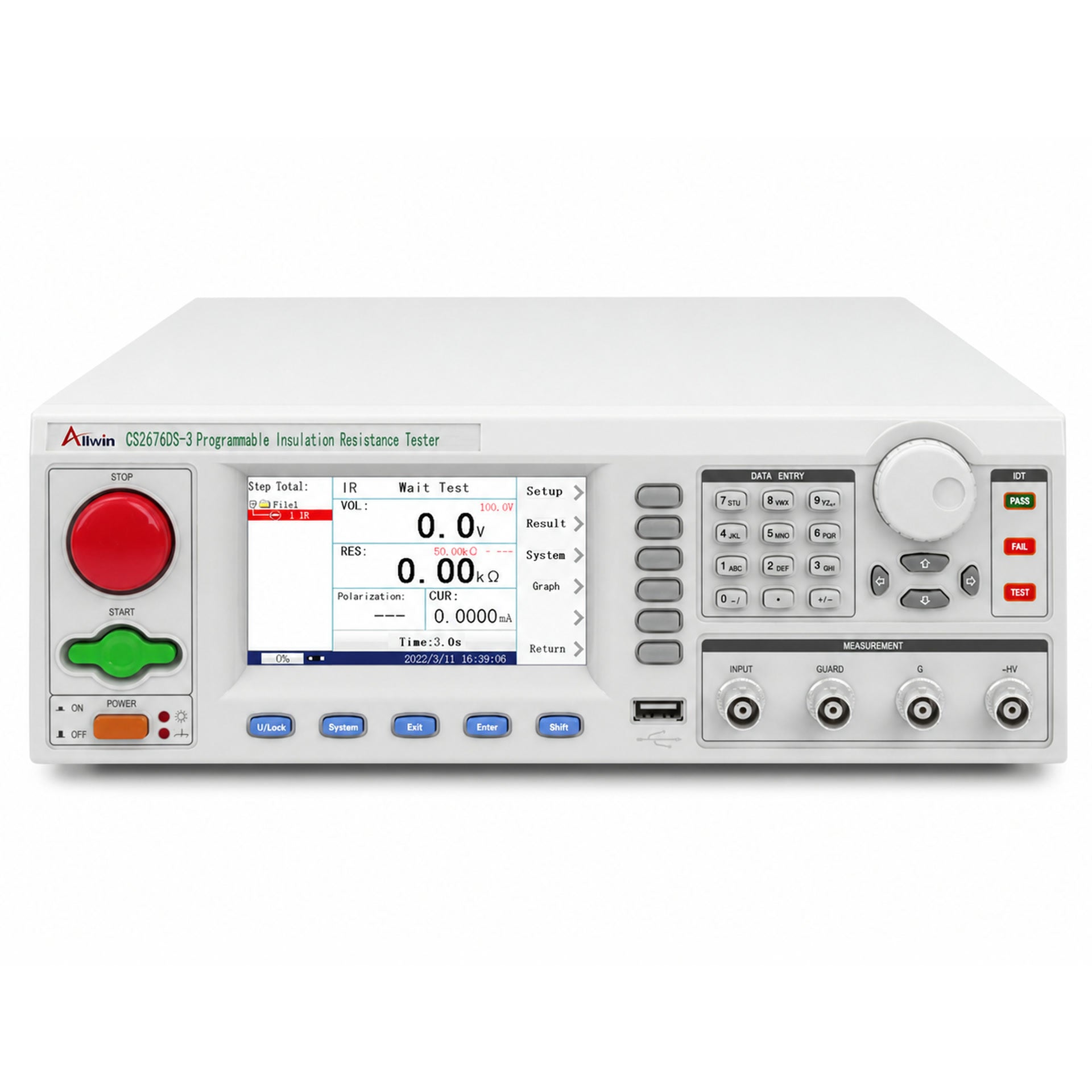 Insulation Resistance Tester, ±0.5% insulation voltage accuracy - CS2676DS-3 - image 1