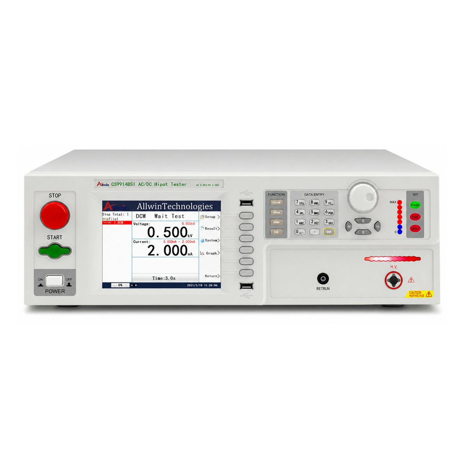 AC/DC HiPot Tester, 6 kV - CS9914BSI - image 1