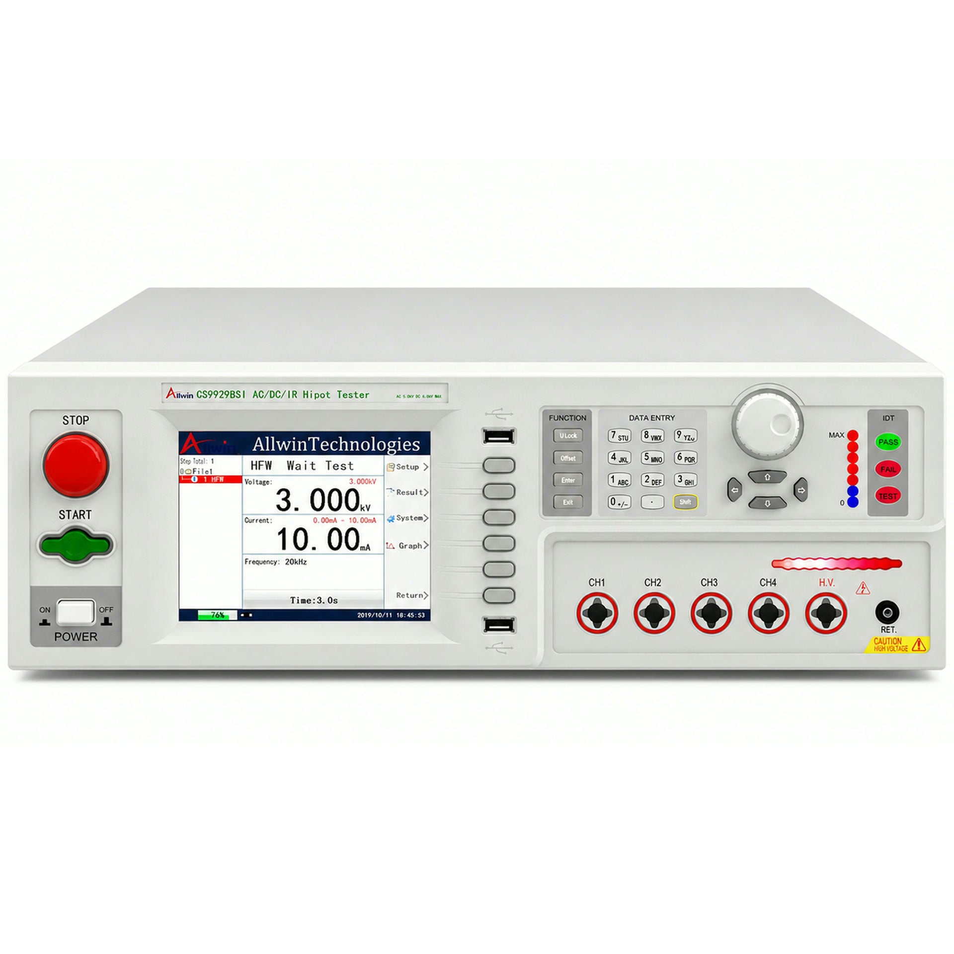 2-in-1 Electrical Safety Tester, 4-channel scanning - CS9929BSI - image 1