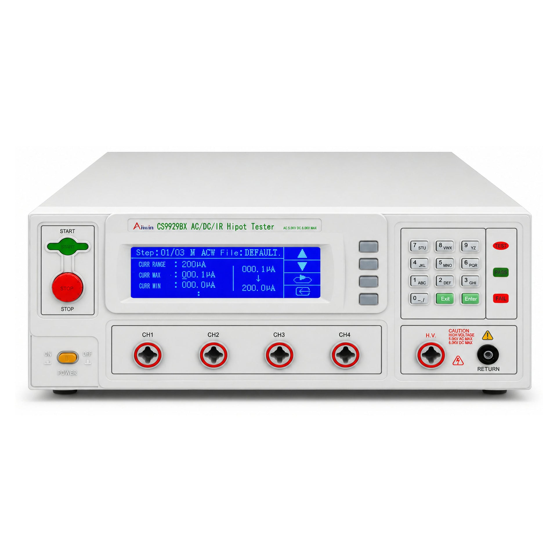 2-in-1 Electrical Safety Tester, 4-channel scanning - CS9929BX - image 1