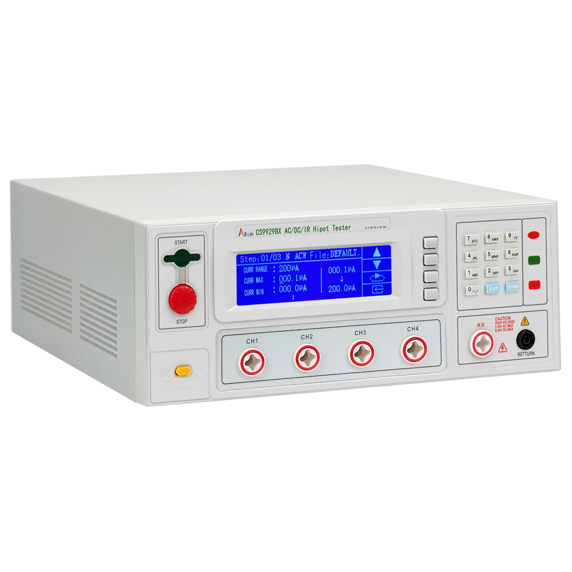 2-in-1 Electrical Safety Tester, 4-channel scanning - CS9929BX - image 2