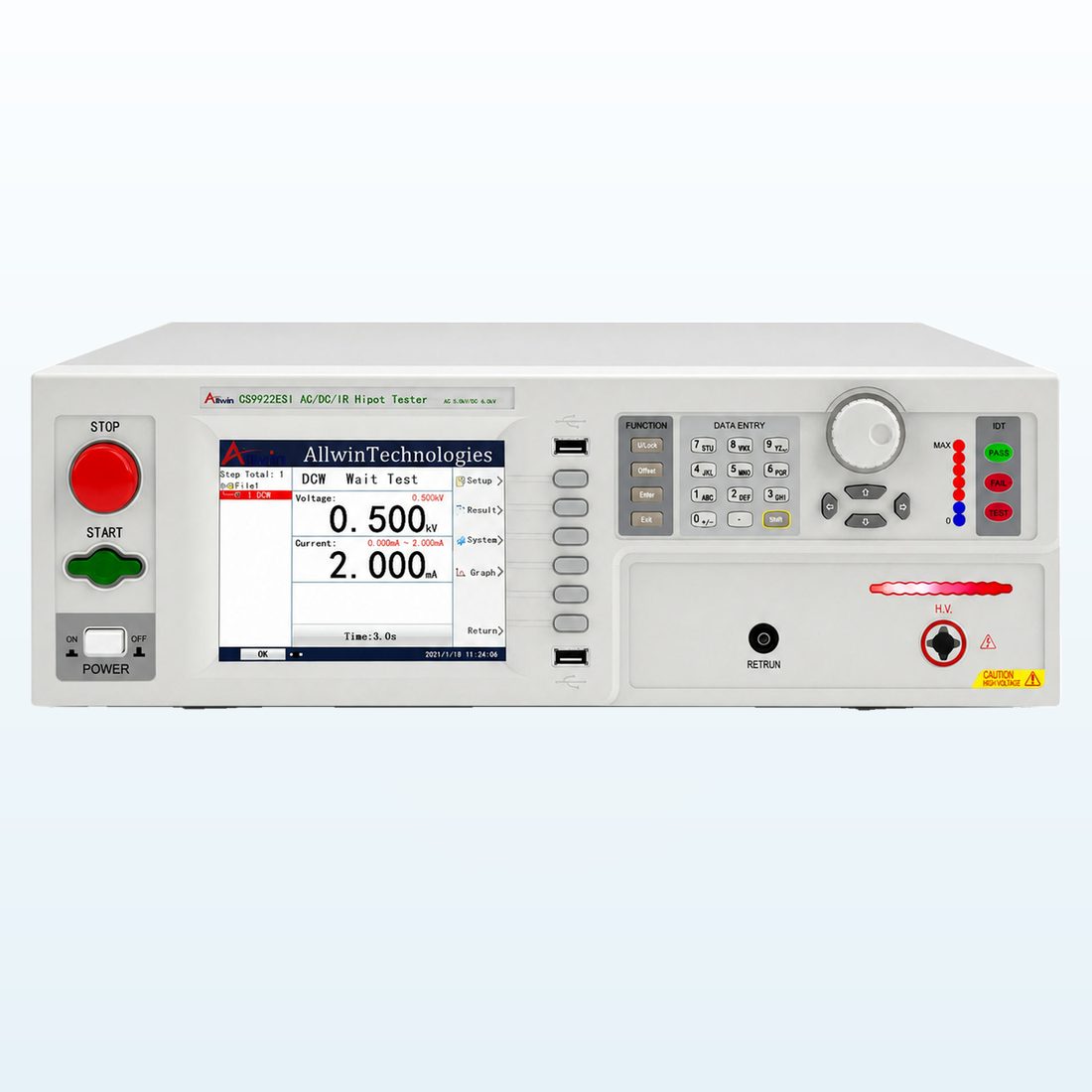 CS9922ESI — 100 mA AC HiPot + DC + IR in one tester